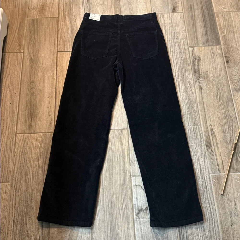 Free People Risk Taker Corduroy Straight black Size 26‎ Women's Pants NWT